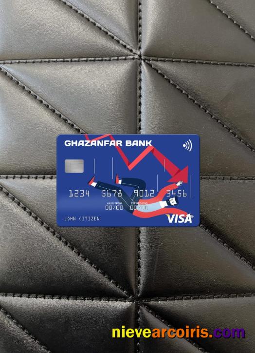 Afghanistan Ghazanfar Bank visa card photolook
